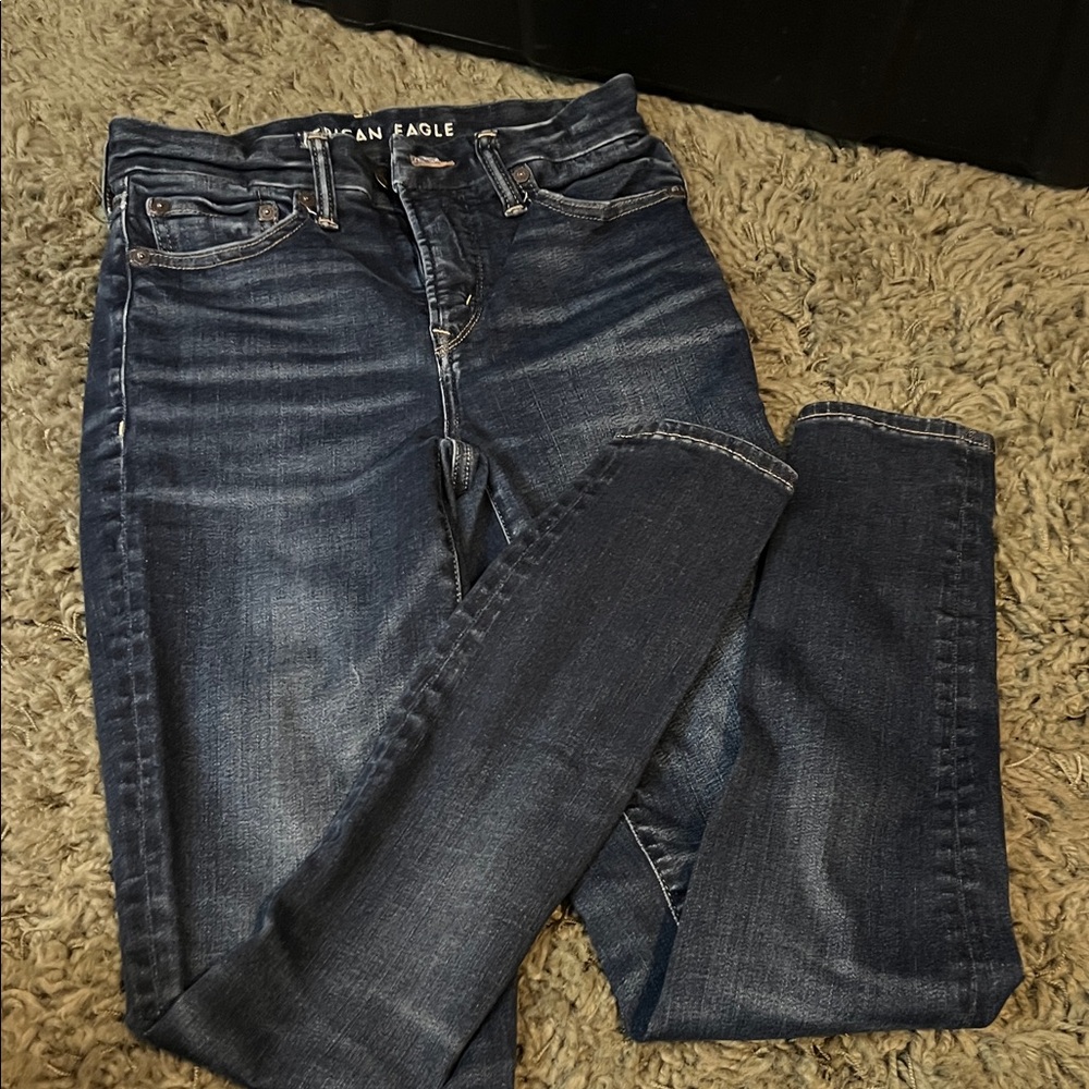 American Eagle Outfitters Women's Deep Indigo Skinny Jeans